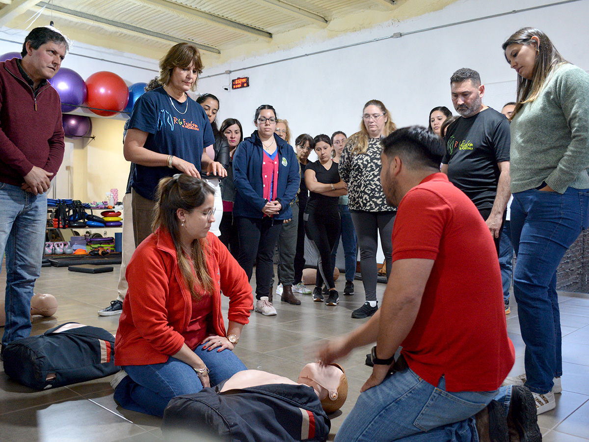 Taller de RCP en el Gimnasio RG FisioGym